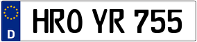 Trailer License Plate